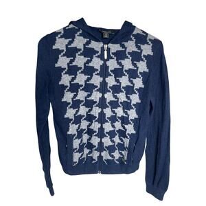 Weekend MaxMara Medium Checkered Full Zip Sweater Men